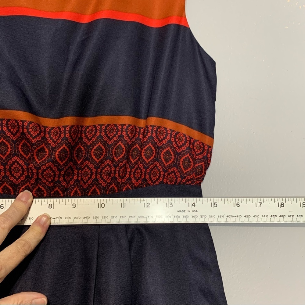 Loft Stripes & Mixed Print Sleeveless Dress. Size 4P - Picture 7 of 9